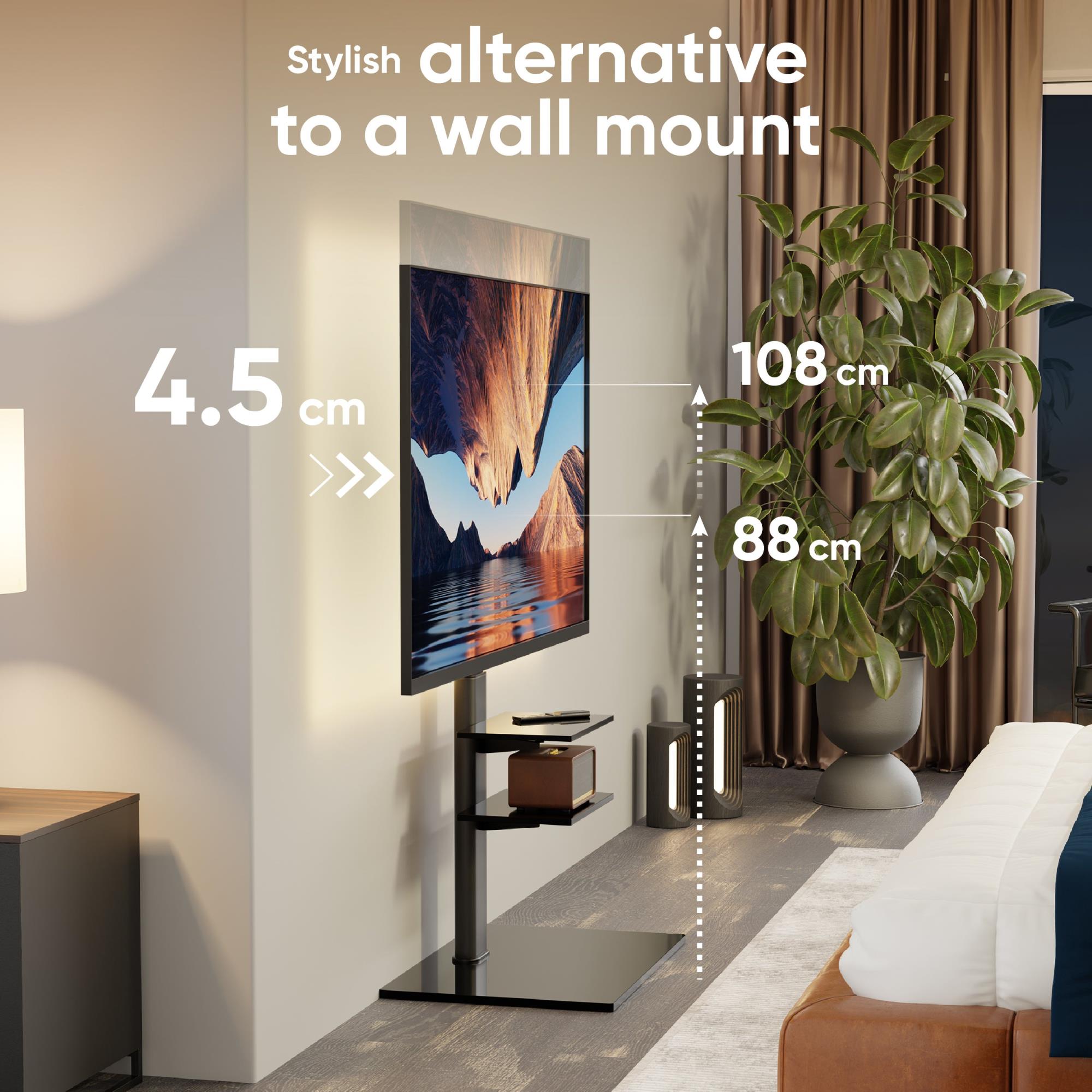 TV SET ACC FLOOR STAND /32-65"/BLACK TS5550-B ONKRON