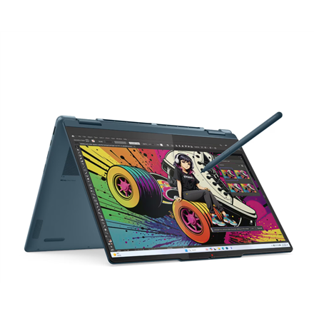 Lenovo- Yoga 7 2-in-1 14AKP10 AMD | Tidal Teal | 14 " | OLED | Touchscreen | WUXGA | 1920 x 1200 pixels | Glossy | AMD R