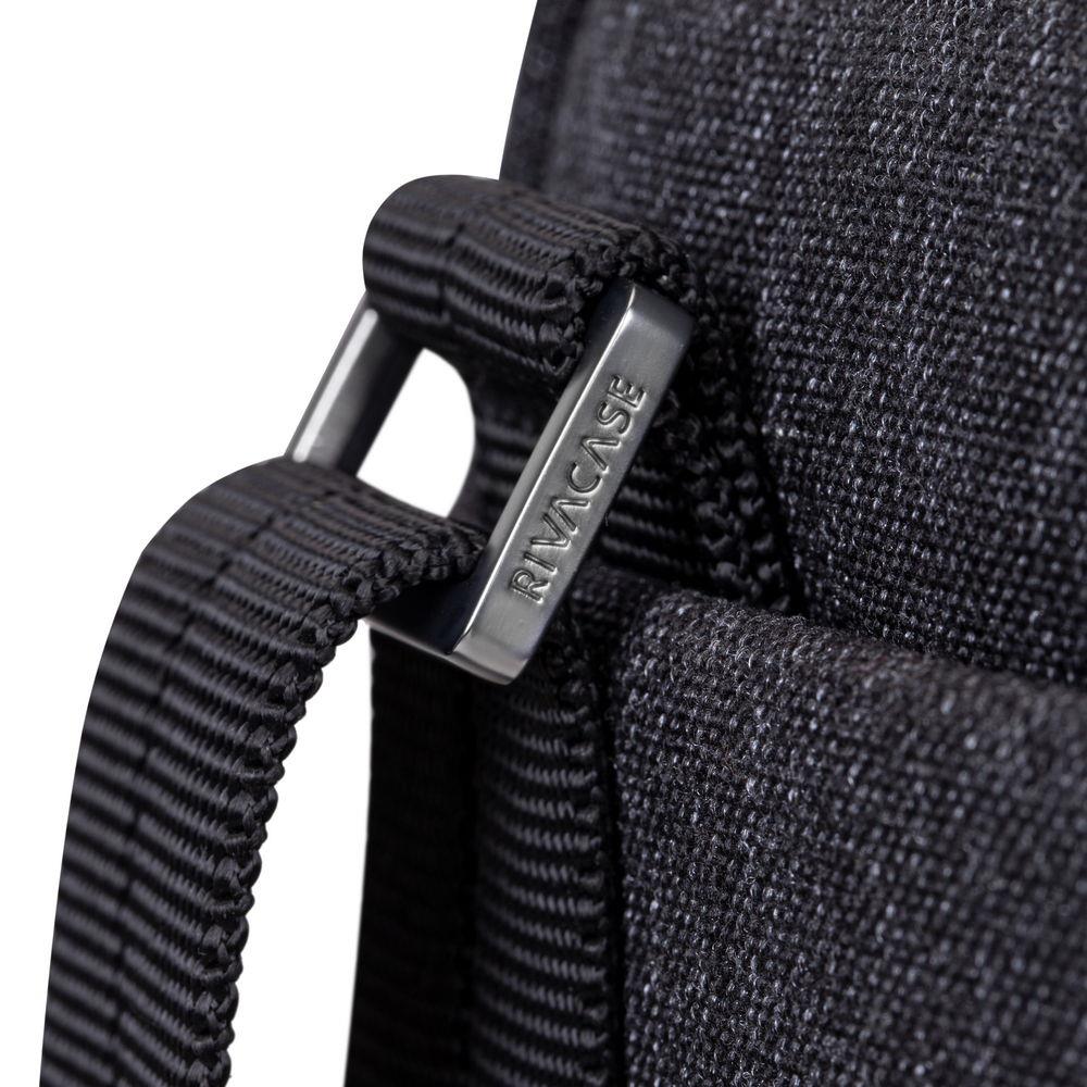 TABLET CASE CROSSBODY 8"/8810 BLACK MELANGE RIVACASE