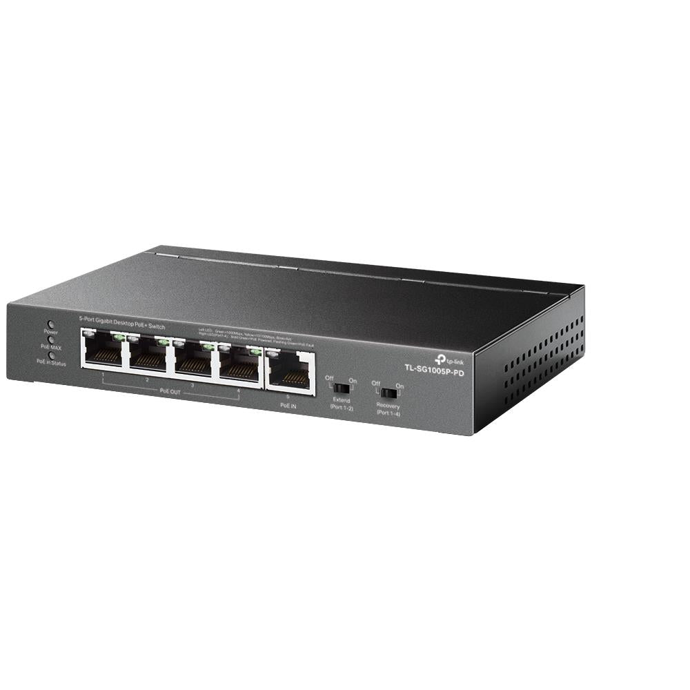 Switch TP-LINK TL-SG1005P-PD Desktop/pedestal 5x10Base-T / 100Base-TX / 1000Base-T PoE+ ports 5 TL-SG1005P-PD