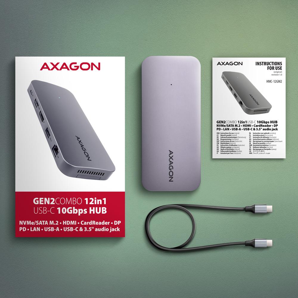 NB ACC DOCKING STATION/12IN1 HMC-12GM2 AXAGON