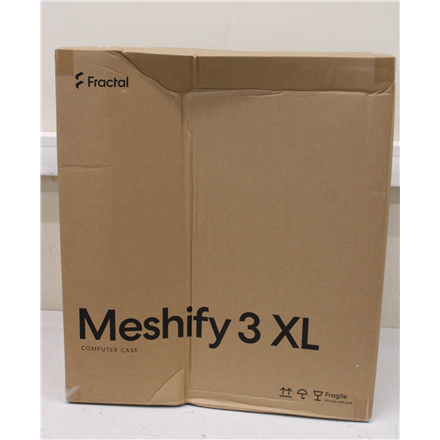 SALE OUT. Fractal Design Meshify 3 XL Black RGB TG Light Tint | SALE OUT. SALE OUT. Fractal Design Meshify 3 XL | Black