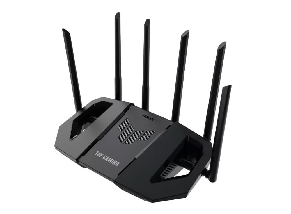 Wireless Router|ASUS|Router|6500 Mbps|Mesh|Wi-Fi 6|Wi-Fi 7|IEEE 802.11a|IEEE 802.11b|IEEE 802.11g|IEEE 802.11ac|IEEE 802.11ax|USB 3.2|3x2.5GbE|1x2.5GbE|Number of antennas 6|TUFGAMINGBE6500