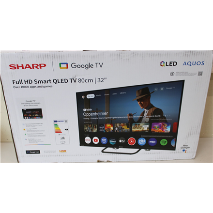 SALE OUT. Sharp 32HF3865E 32" (81cm) QLED Full HD Google TV | SALE OUT. | Sharp 32HF3865E | 32 | Smart TV | Google TV |