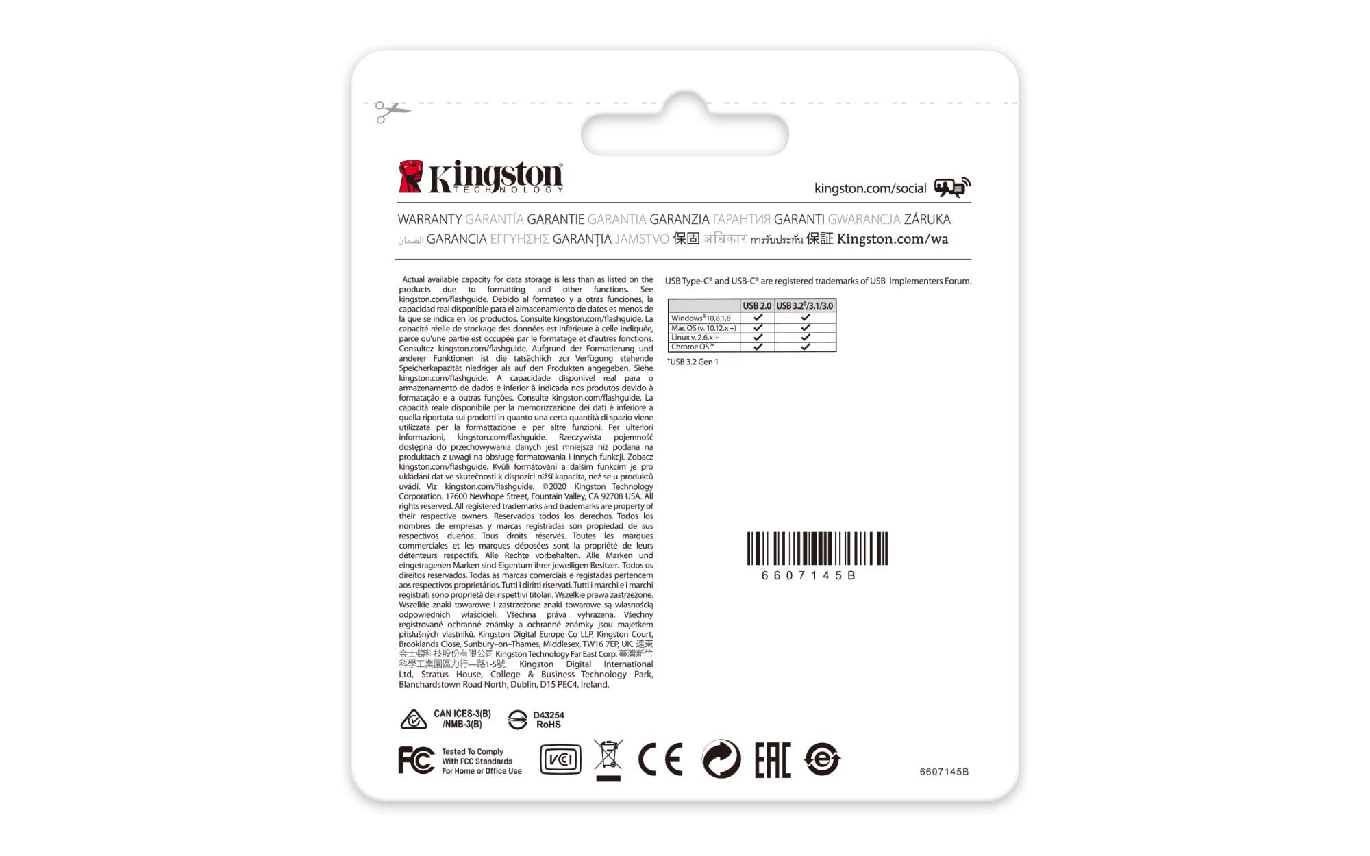 MEMORY DRIVE FLASH USB-C 256GB/DT70/256GB KINGSTON