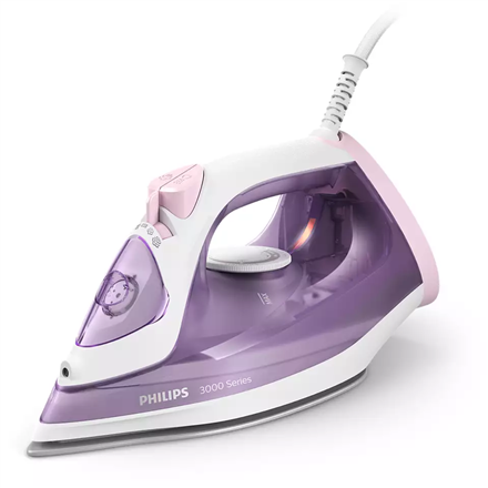 Philips | DST3010/30 3000 Series | Steam Iron | 2000 W | Water tank capacity 300 ml | Continuous steam 30 g/min | Purple