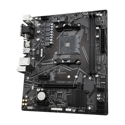 Gigabyte | A520M S2H 1.0 | Processor family AMD | Processor socket AM4 | DDR4 DIMM | Memory slots 2 | Chipset AMD A | Mi