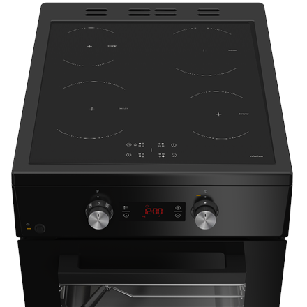 BEKO Cooker | FSM59305BDT | Hob type Induction | Oven type Electric | Black | Width 50 cm | Depth 60 cm | Grilling | Ene