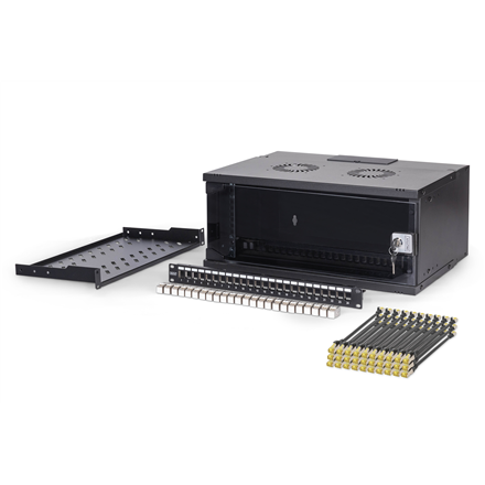 Digitus SOHO Pro network set, 483 mm (19") 4U, 540 x 400 mm | DN-49201-SET | Black