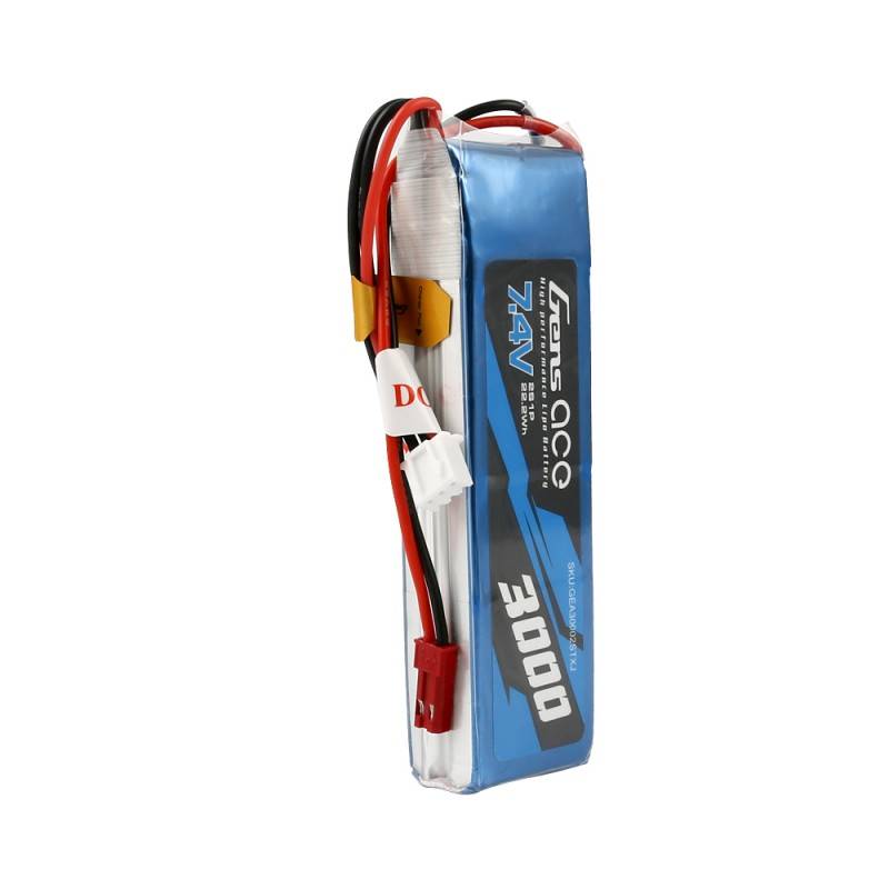 Battery Gens Ace 3000mAh 7.4V 1C 2S1P LiPo - Image 4