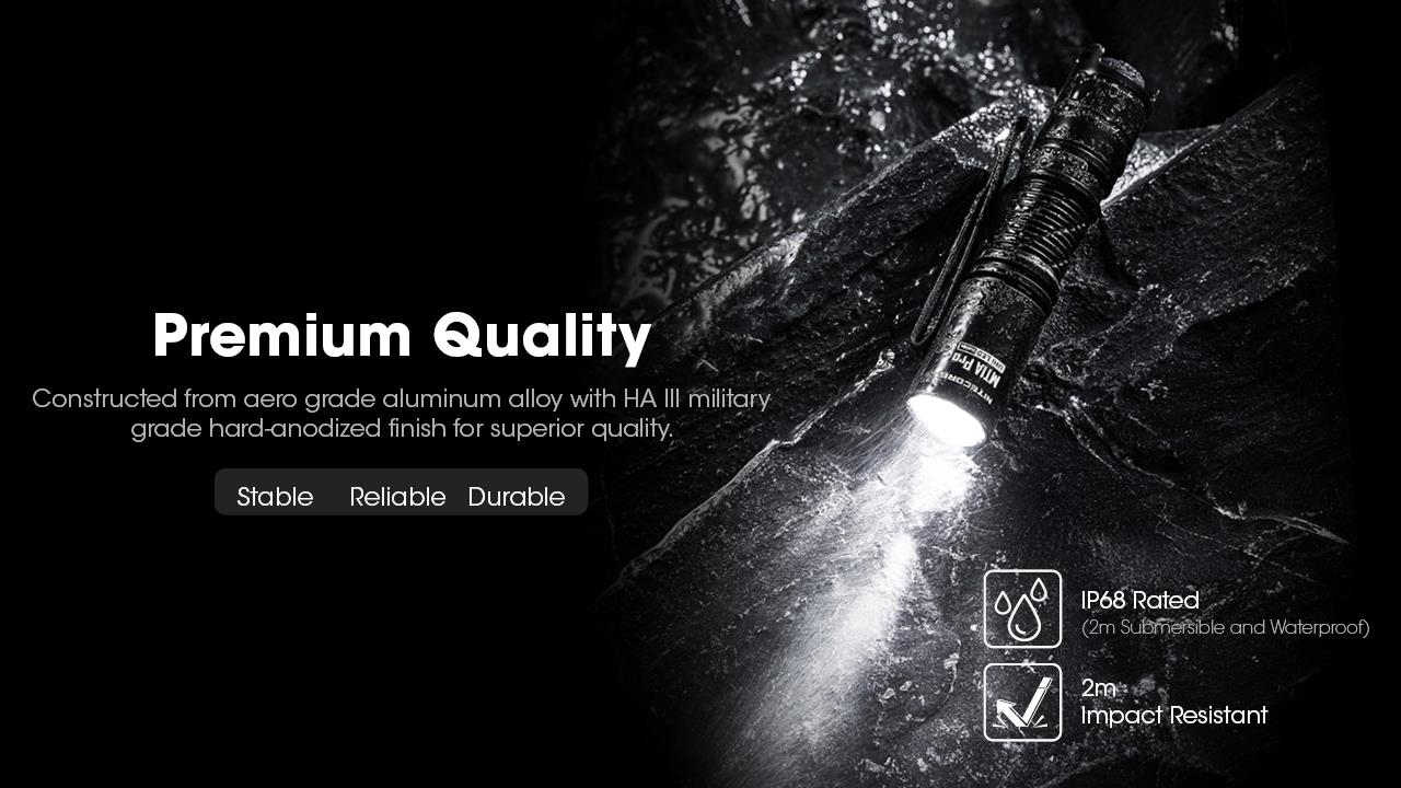 FLASHLIGHT MT SERIES/800 LUMENS MT1A PRO NITECORE