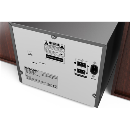 Sharp | Hi-Fi Micro System | XL-B517D(BR) | Brown | USB port | AUX in | Bluetooth | CD player | FM radio | Wireless conn