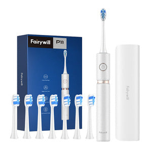 Sonic toothbrush with head set and case FairyWill FW-P11 (white) - Image 1