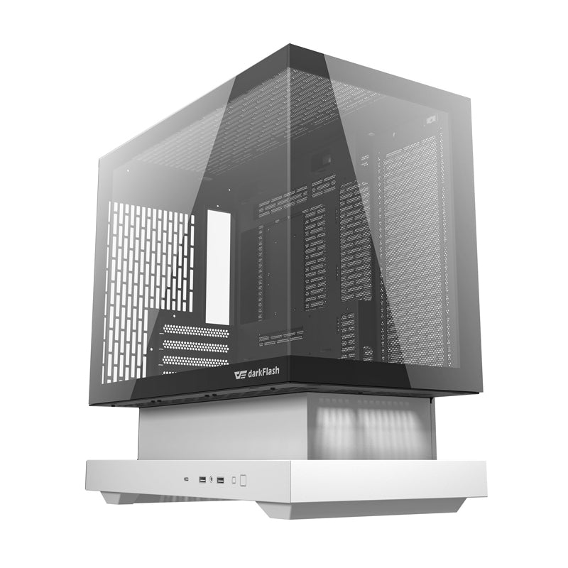 Darkflash F1 computer case (White) + 6 ARGB fans - Image 1