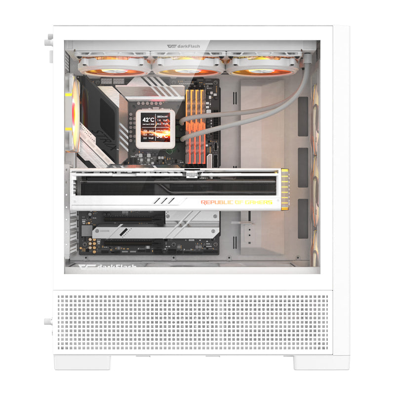 DarkFlash AIRNOVA computer case (white) + 3 fans - Image 2
