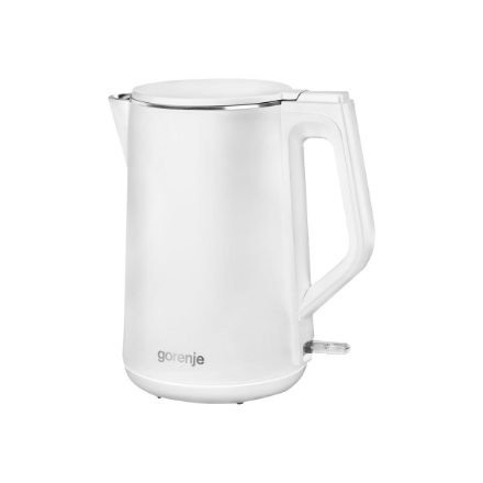 Gorenje | Kettle | K15DWW | Electric | 2200 W | 1.5 L | Plastic/Metal | 360° rotational base | White