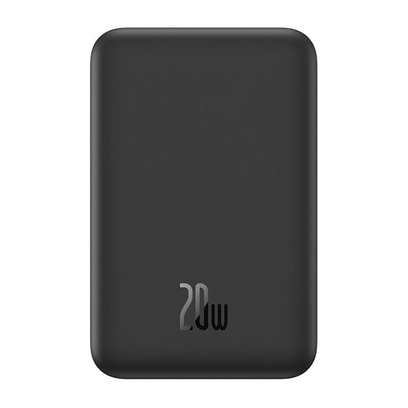 Magnetic Mini Powerbank Baseus 5000mAh, USB-C 20W (black) - Image 1