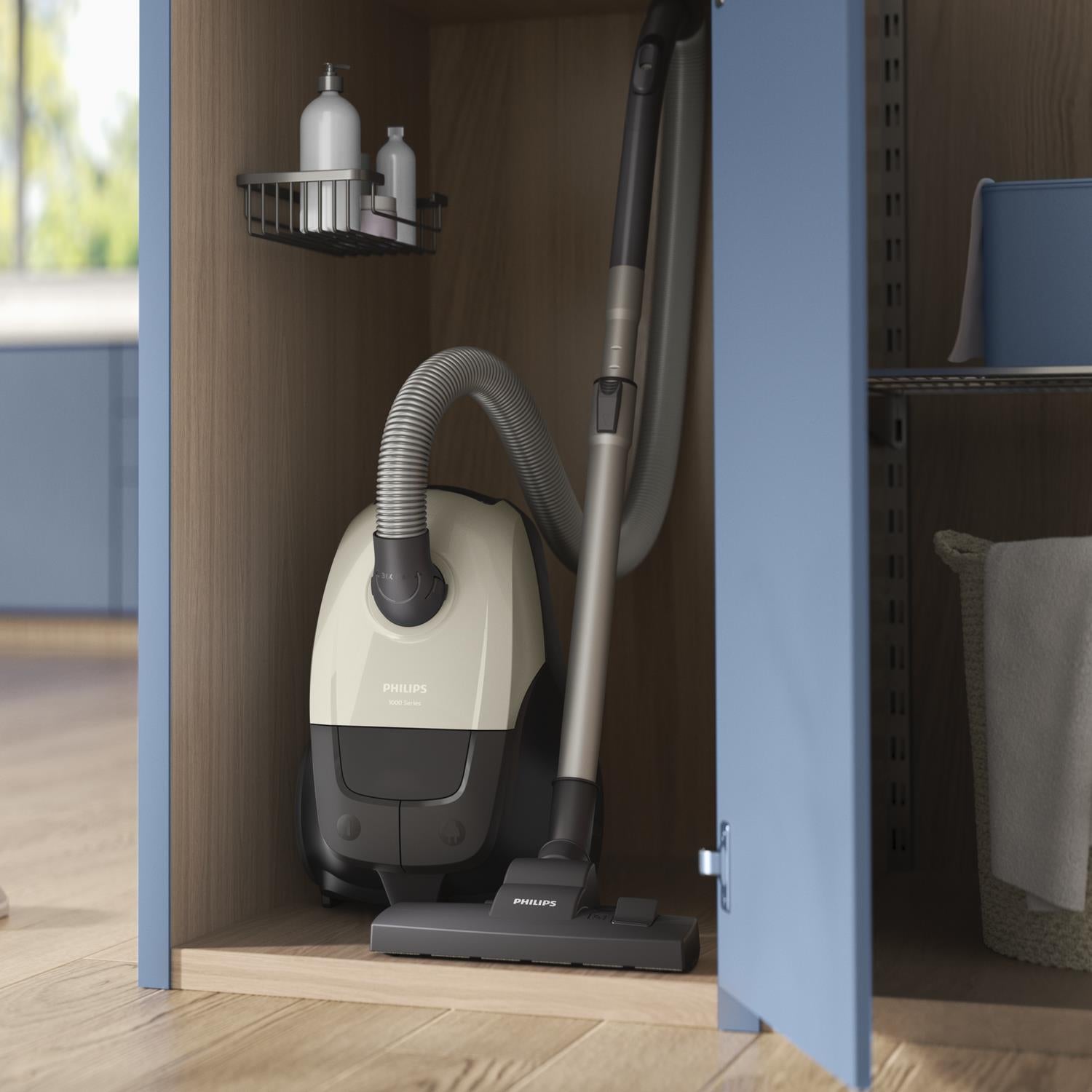 Vacuum Cleaner PHILIPS Input power 800 W Dust capacity 3 L Cylinder vacuum Cleaning type Dry Dust container Dust bag Colour Black/Beige XD1101/10
