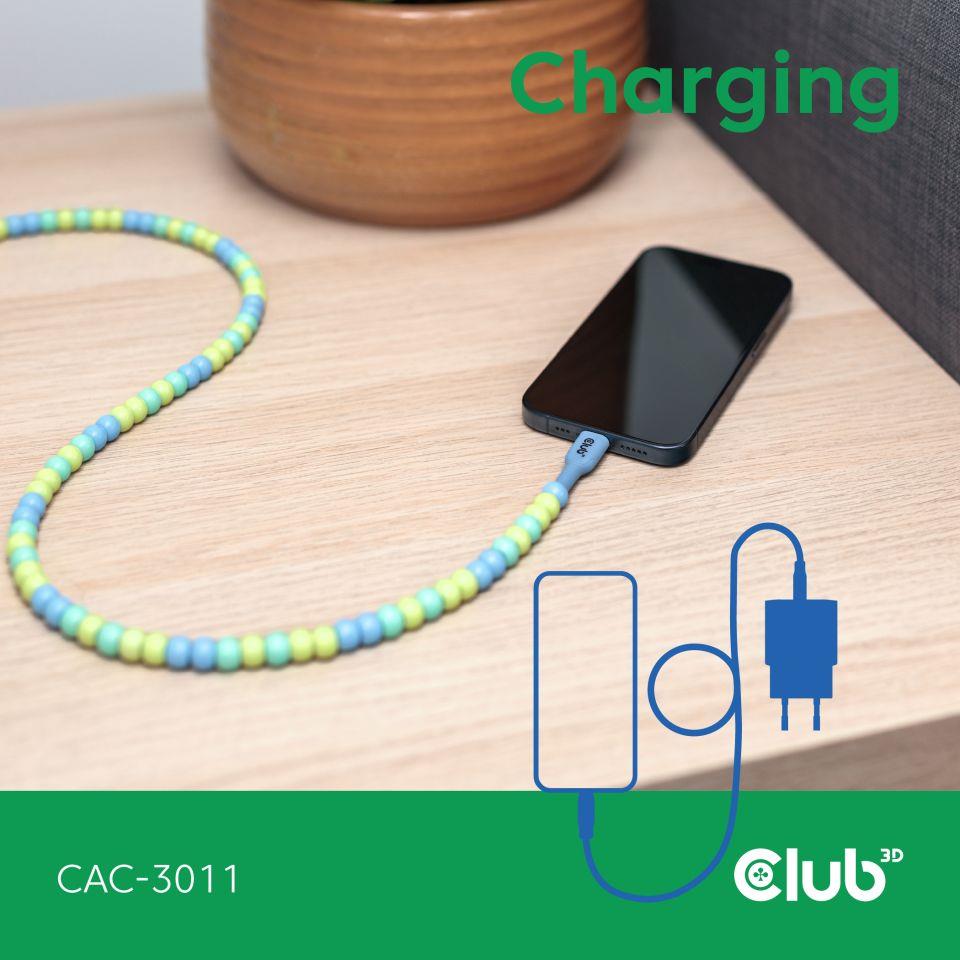 CABLE USB-C TO USB-C/BLUE CAC-3011 CLUB3D