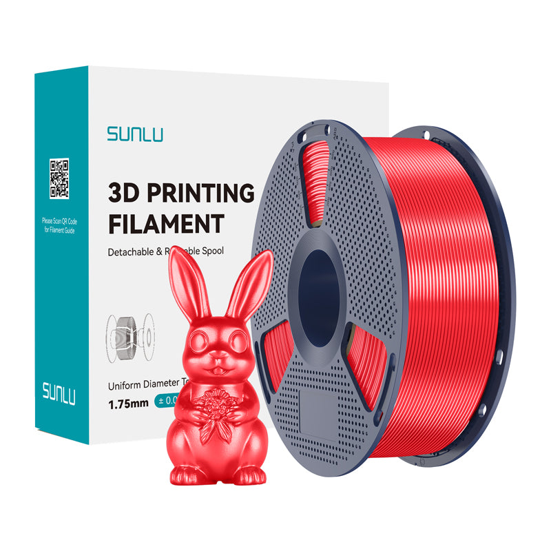 Sunlu PLA+ Silk Filament (Red) - Image 1