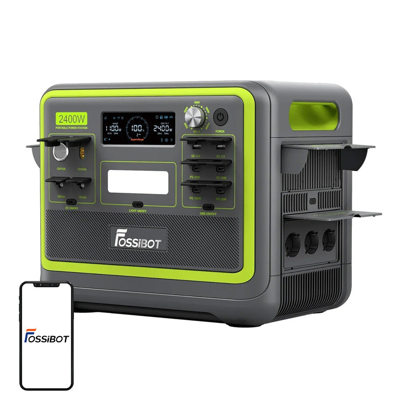 FOSSIBOT F2400 2400W Charging Station (Green) - Image 1