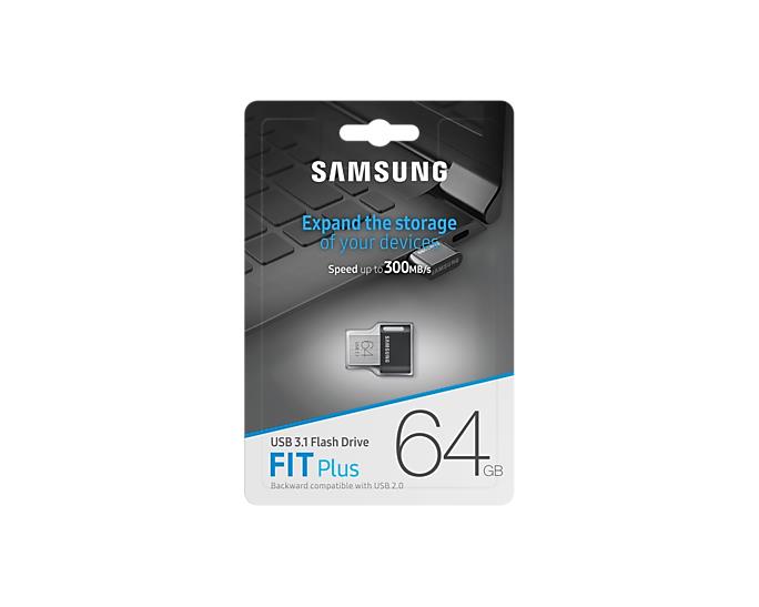 MEMORY DRIVE FLASH USB3.1 64GB/FIT PLUS MUF-64AB/APC SAMSUNG