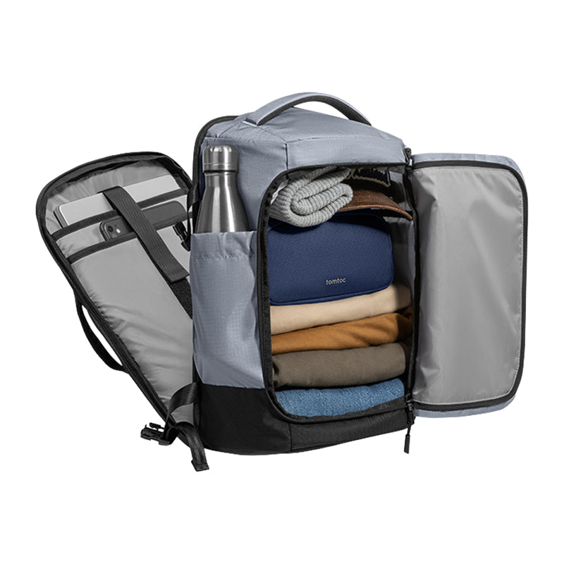 TOMTOC Navigator-T66 Liteway Travel Backpack 28L (Light Gray) - Image 5