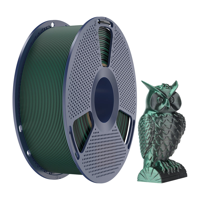 Sunlu PLA+ Silk Dual Color Filament (Black and Green) - Image 2