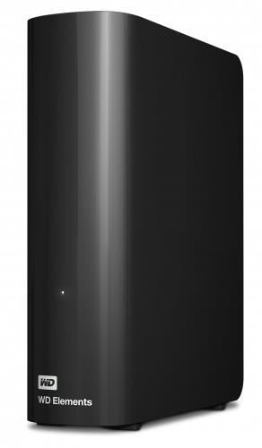 External HDD WESTERN DIGITAL Elements Desktop 12TB USB 3.0 Drives 1 Black WDBWLG0120HBK-EESN