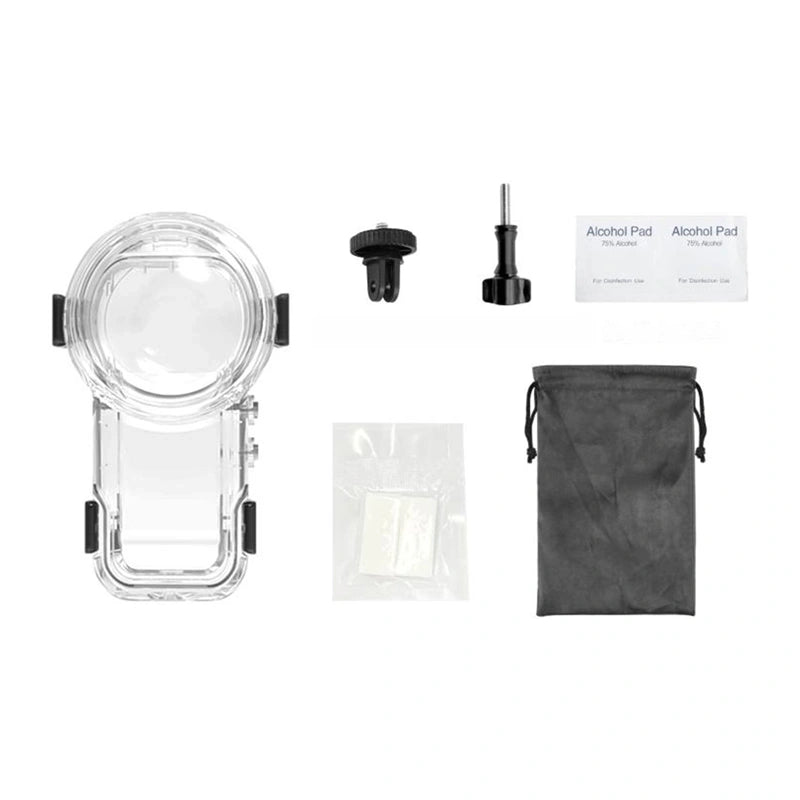 Puluz Waterproof Case (60 m) with Quick-Release Mount for Insta360 X5 (Transparent) - Image 2
