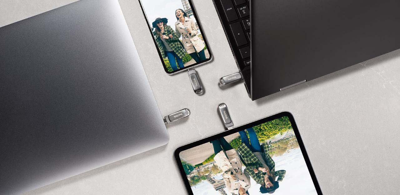 MEMORY DRIVE FLASH USB-C 64GB/SDDDC4-064G-G46 SANDISK