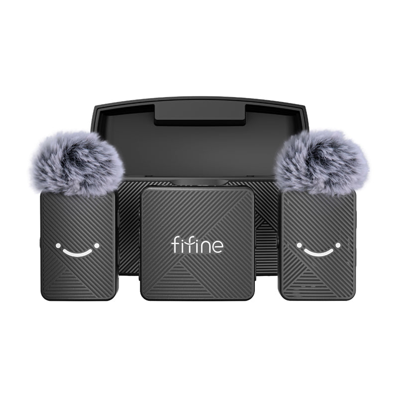 Fifine M9 tie microphone set (black) - Image 1