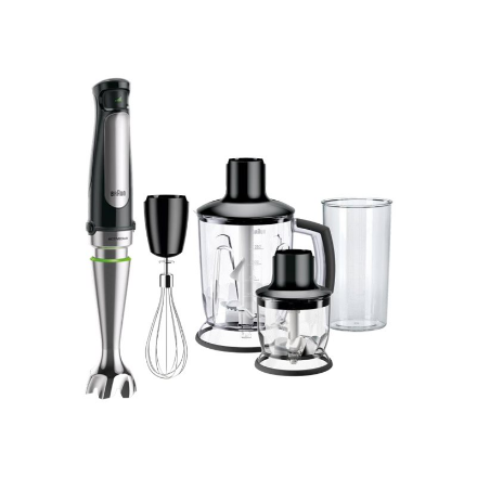 Braun | MultiQuick 7 Hand Blender | MQ 7045X | Hand Blender | 1000 W | Number of speeds 6 | Chopper | Black/Stainless st