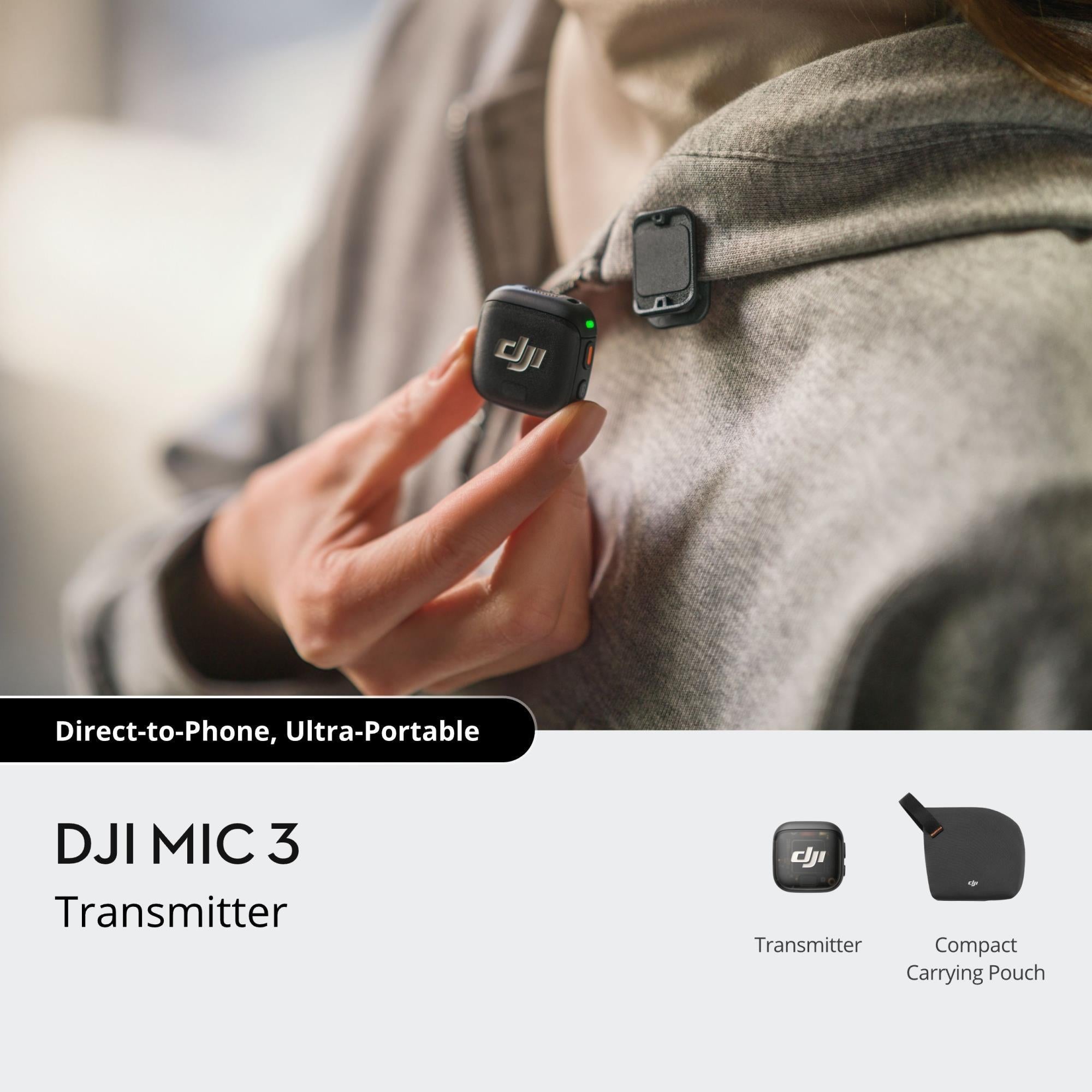 CAMERA ACC MIC 3 TRANSMITTER/CP.RN.00000478 DJI