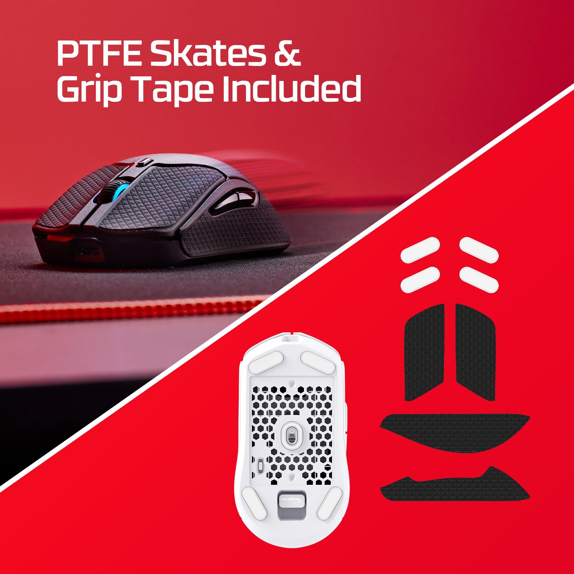 MOUSE USB OPTICAL WRL/PULSEFIRE HASTE 2 WHITE HYPERX