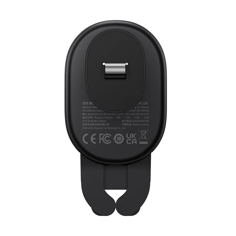Stable Gravitational Wireless Charging Car Mount Baseus Pro 15W (black) - Image 3