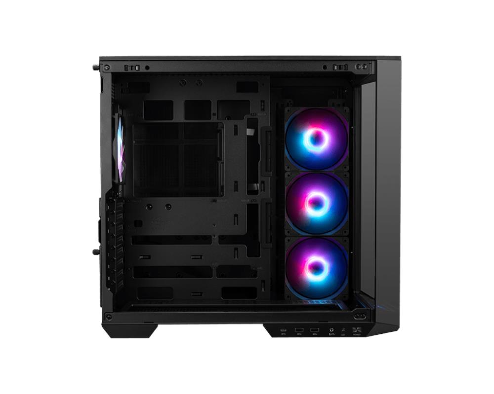 Case MSI MAG PANO 100R PZ MidiTower Case product features Transparent panel ATX MicroATX MiniITX Colour Black MAGPANO100RPZ