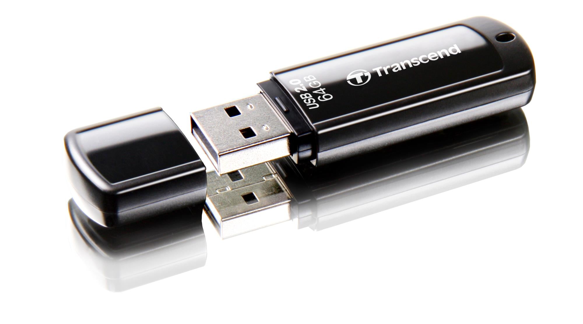 MEMORY DRIVE FLASH USB2 64GB/350 TS64GJF350 TRANSCEND