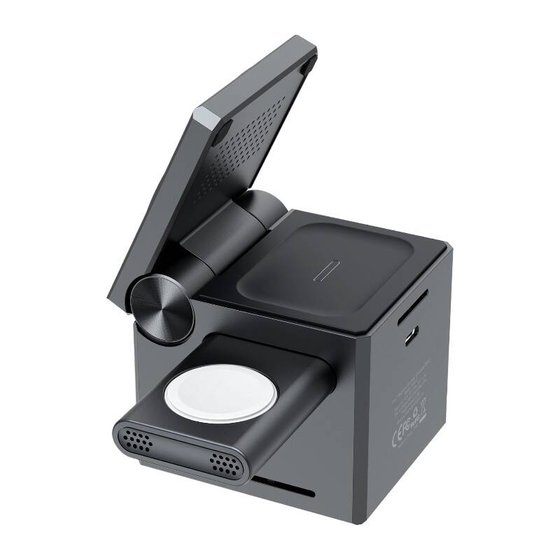 Choetech T632-F 3-in-1 15W inductive charger (black) - Image 2