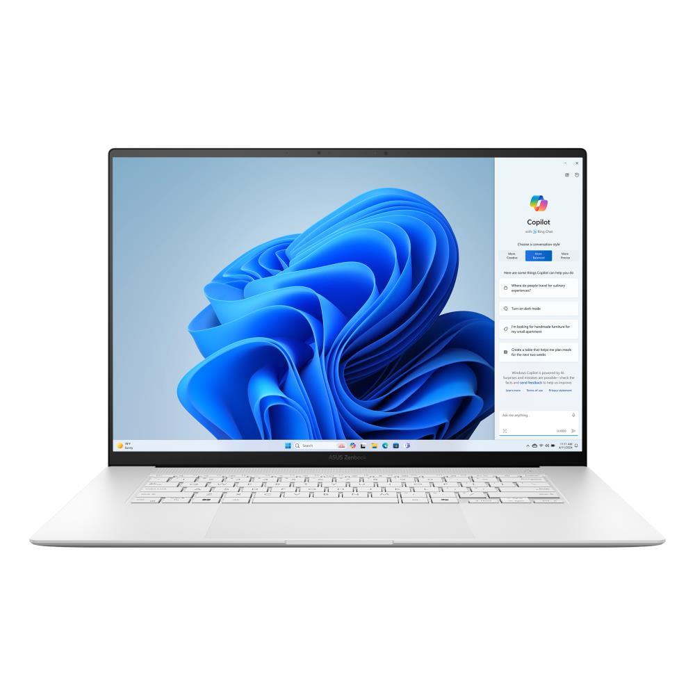 Notebook ASUS ZenBook Series UM5606WA-RK217W CPU Ryzen AI 9 365 2000 MHz 16" 2880x1800 RAM 24GB LPDDR5x SSD 1TB AMD Radeon 880M Graphics Integrated ENG Card Reader SD Windows 11 Home White 1.5 kg 90NB13M2-M00FV0