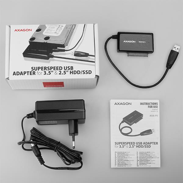 SSD ACC ADAPTER USB3.0/SATA/0.2M ADSA-FP3 AXAGON