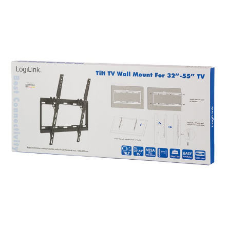 Logilink BP0012 TV Wall mount, 32–55", tilt -14°, 25 mm