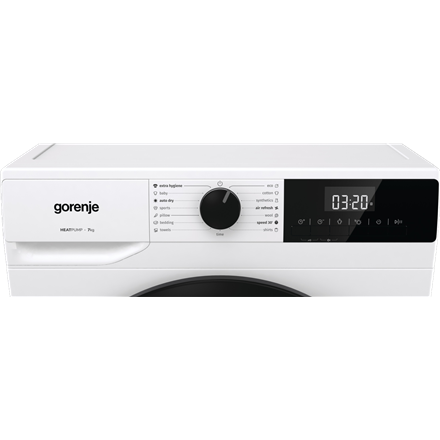 Gorenje Dryer Machine | D2HNE7E | Energy efficiency class E | Front loading | 7 kg | Heat pump | LED | Depth 51 cm | Whi