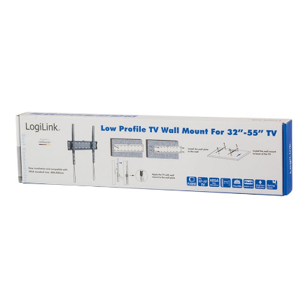 Logilink BP0013 TV Wall mount, 32"-55", fix, 25mm | Logilink