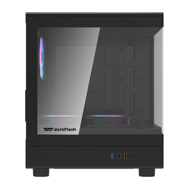 Darkflash DB330M Computer Case + 3 Fans (Black) - Image 3