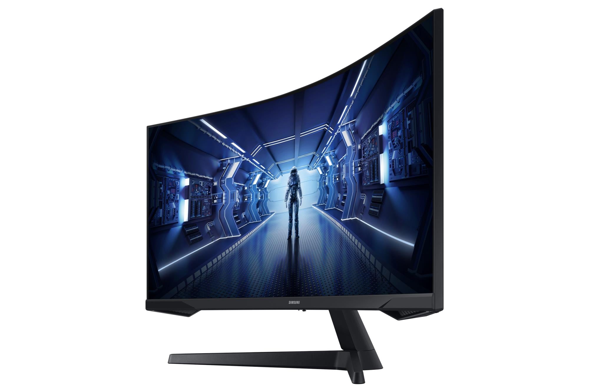 LCD Monitor SAMSUNG Odyssey G5 34" Gaming/Curved/21 : 9 Panel VA 3440x1440 21:9 1 ms Tilt Colour Black LC34G55TWWPXEN