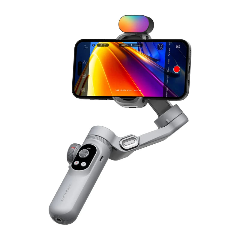 AOCHUAN X Pro Gimbal with RGB Lighting (Gray) - Image 1