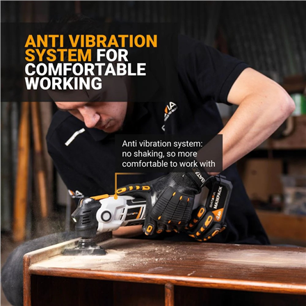 Batavia B.V. | 18V Cordless Anti-Vibration Multitool - Without Battery and Charger