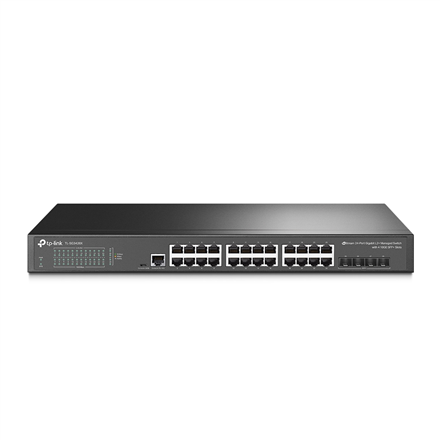 TP-LINK | 24-Port 10/100/1000Mbps Desktop Network Switch | SG3428X | Managed L2+ | Rackmountable | SFP+ ports quantity 4