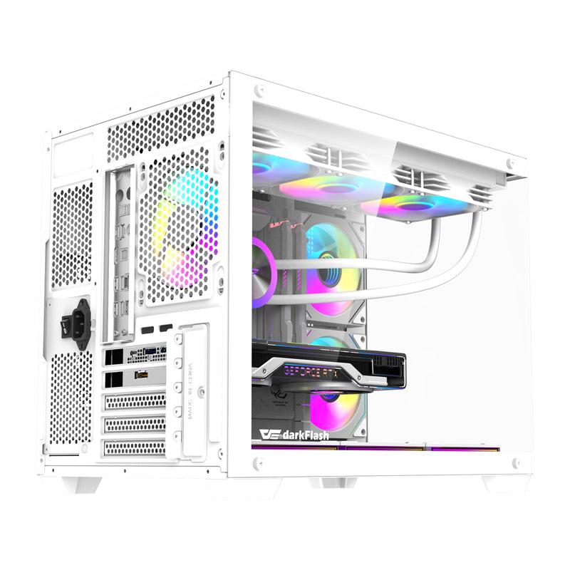 DarkFlash B275 PRO computer case (white) + 6 fans - Image 3